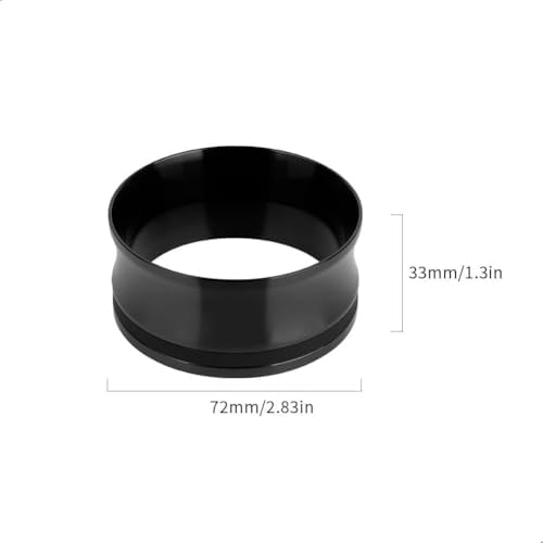 watchget 58mm Magnetic Espresso Dosing Funnel Coffee Dosing Ring, Black - Image 2