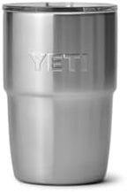 YETI Rambler 8 oz Insulated Coffee Mug with Lid - Stackable Double-Wall Vacuum Insulated Coffee Cup - DuraSip Ceramic Lining - Barista-Friendly Design - Stainless Steel - Dishwasher Safe by YETI