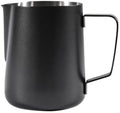 Milk Frother Cup Stainless Steel Stainless Steel Milk Frothing Jug Long Rounded Spout Latte Art Pitcher Frother Professional Barista Steaming Accessorie(600ml-black) by Unknown