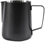 Milk Frother Cup Stainless Steel Stainless Steel Milk Frothing Jug Long Rounded Spout Latte Art Pitcher Frother Professional Barista Steaming Accessorie(600ml-black) by Unknown