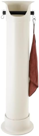Espresso Coffee Knock Box for Barista Home and Commercial KnockBox for Espresso Coffee Grounds Floor Standing Disposal Recycle Trash Can Clean Tool Coffee Grind Collection Dump Bin (White) by Unknown
