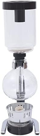Siphon Syphon Coffee Maker Tabletop Glass Siphon Pot Syphon Coffee Maker Siphon Vacuum Coffee Maker Black (3 Cups(360ml)) by FLYHERO