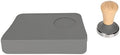 2 Pieces Integrated Coffee Cup Mat Silicone Coffee 90 Degree Corner Tampering Mat with Tamper (51mm / 2.01in Tamper) by Unknown