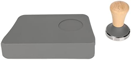 2 Pack Coffee Tamper Mat, Silicone Espresso Tamping Station with 90 Degree Corner, Brown, 51mm Diameter, for Coffee Bar, Kitchen Counter (51mm / 2.01in Tamper) by Unknown