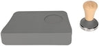 2 Pack Coffee Tamper Mat, Silicone Espresso Tamping Station with 90 Degree Corner, Brown, 51mm Diameter, for Coffee Bar, Kitchen Counter (51mm / 2.01in Tamper) by Unknown