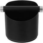 Stainless Steel Coffee Knock Box Black Large Capacity for Espresso by SEWACC