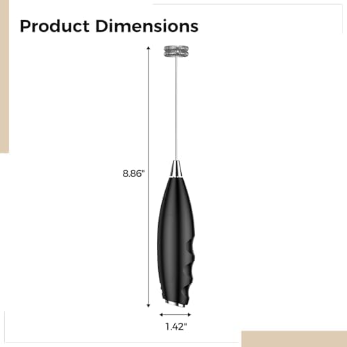 Wireless Electric Milk Frother and Multifunctional Egg Beater, Handheld Design for Coffee and Baking, Dual-Head with Stand, Built-In Battery, Black Color, for Home and Kitchen Use - Image 2