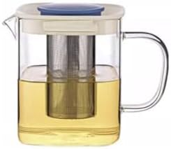 Removable Large Capacity Home teapot Transparent Glass Fruit Tea Kettle Water Pot with Infuser Tea Maker 1000ml/35.2oz Cleanable by Unknown
