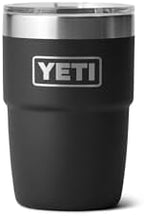 YETI Rambler 8 oz Insulated Coffee Mug with Lid - Stackable Double-Wall Vacuum Insulated Coffee Cup - DuraSip Ceramic Lining - Barista-Friendly Design - Stainless Steel - Dishwasher Safe by YETI