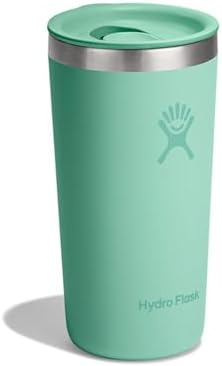Hydro Flask – All Around Tumbler Press-in Lid 355 ml (12 oz)–Insulated Stainless Steel – Splash-Resistant, Leak-Resistant, Cupholder Compatible – Keeps Drinks Cold 24 Hrs & Hot 12 Hrs – Mermaid Green by Unknown