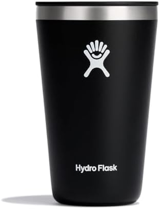 Hydro Flask All Around Tumbler Press-In Lid, Insulated Travel Mug, Stainless Steel Coffee Cup 16 Oz Black by Unknown