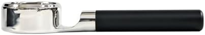 Black Bottomless Handle Protafilter 2 Ears 58mm Stainless Steel Coffee Portafilter For E61 GROUP，Precise Adaptation(Silver-E61) by Unknown
