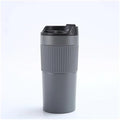 Portable Coffee Maker French Press Insulated Mug with Double Walled Insulated Vacuum Coffee Tea Mug for Travel Outdoor(Gray) by Unknown