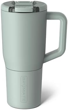 BrüMate Müv - 25oz 100% Leak Proof Insulated Coffee Mug with Handle & Lid - Stainless Steel Coffee Travel Mug - Double Walled Coffee Cup (Sage) by Br%C3%BCMate