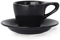 notNeutral Lino Porcelain Cup & Saucer Espresso 3 oz (3 oz, 6) by notNeutral