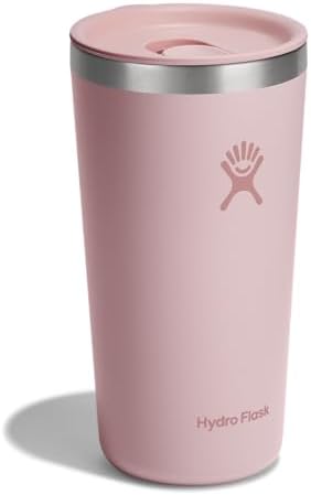 Hydro Flask All Around Tumbler Press-in Lid, Insulated Travel Mug, Stainless Steel Coffee Cup 20 Oz Trillium Pink - Image 2