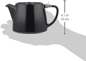 FORLIFE Stump Teapot with SLS Lid and Infuser, 18-Ounce, Black Graphite - Image 2