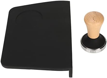 Coffee Mat, Silicone Coffee Mat Tamper Mat with Coffee Tamper Oil Proof Coffee Pad Tamper Kit for Espresso Machine (51mm / 2.01in Tamper) (58mm / 2.28in Tamper) (51mm / 2.01in Tamper) (58mm / 2.28in - Image 6