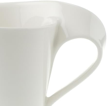 Villeroy & Boch NewWave Caffe Collection Coffee Mug, Set of 4, Premium Porcelain, Made in Germany, 8 oz Capacity, Rich, Creamy White - Image 4