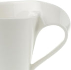 Villeroy & Boch NewWave Caffe Collection Coffee Mug, Set of 4, Premium Porcelain, Made in Germany, 8 oz Capacity, Rich, Creamy White - Image 4