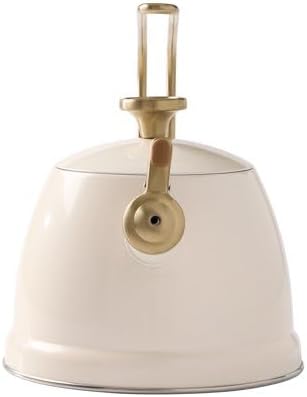 2-Quart Cream Stainless Steel Whistling Stovetop Tea Kettle - Image 5