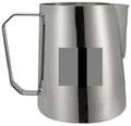 350/450/600ml Milk Steaming Frothing Pitcher Stainless Steel Milk Jug Pull Flower Cup for Espresso Coffee(350ml White) by Unknown