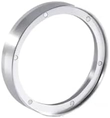Espresso Coffee Replacement Dosing Ring,Compatible For Delonghi,Funnel Aluminum With 6 Magnets Fits 51/54 / 58mm Portafilter(51mm silver) by Unknown