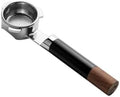 Coffee Machine Portafilter Handle,Compatible With IKAPE,Openwork Bottomless Portafilter,Stainless Steel And Walnut Espresso Handle,54 / 58mm Extraction Basket(54mm Black) by Unknown