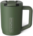 BrüMate Müv - 15oz 100% Leak Proof Insulated Coffee Mug with Handle & Lid - Stainless Steel Coffee Travel Mug - Double Walled Coffee Cup (OD Green) by Br%C3%BCMate