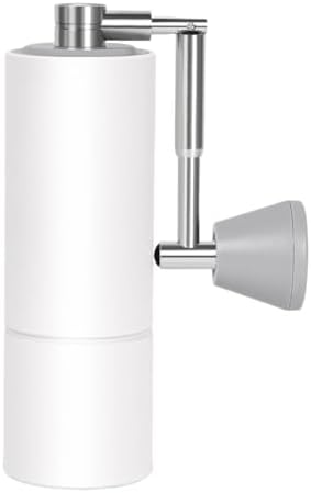 Fold Manual Coffee Grinder, Adjustable Stainless Steel Conical Burr(White) by Unknown