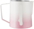 Milk Frothing Pitcher Steamer Cup Big Capacity Foam Jug Steaming Latte Tools Coffee Accessories(500ml,Gradient pink) by Unknown