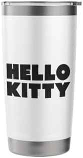 Hello Kitty Nerd Glasses Black Stainless Steel Insulated Tumbler - Image 3