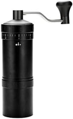 Grinder Manual Coffee Grinder Hand Crank Burr Grinder With Consistent Particle Control And 304 Stainless Steel Handle, Array, Black, style to 4 by Leefasy