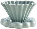 Coffee Filter Cloud Conical Ceramic Small Origami Hand Made Funnel Cup Accessories(Color 6) by Unknown