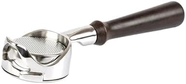 Hollowed Out 58mm Bottomless Portafilter，Compatible For Gaggia，Espresso Machine Barista Accessory(F black wood) by Unknown
