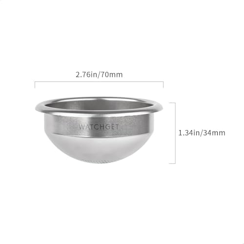 watchget 58mm Espresso Portafilter Basket 316 Stainless Steel Filter Basket Spherical Bottom Design for Even Espresso Extraction, Compatible with 58mm Espresso Machines - Image 2