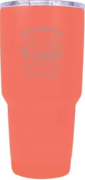 Hot Springs North Carolina Minimalistic Design Souvenir 24 oz Engraved Insulated Stainless Steel Tumbler - Coral by RandRImportsInc