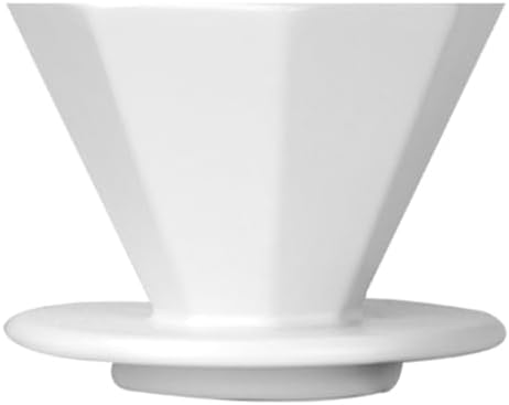 FRCOLOR Ceramic Coffee Filter Cup, Octagonal Manual Dripper White by Unknown