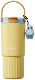 26oz Insulated Stainless Steel Tumbler with Straw & Handle yellow by Sidagar