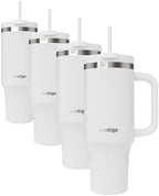 Contigo Streeterville 40oz Tumbler, Stainless Steel Vacuum Insulated, Leak-Proof, Cold for 29 Hours, Salt (Pack of 4) by Contigo