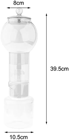 Yajuyi Coffee Maker Pot Pour Over Coffee Dripper Brewer Set with Glass Carafe and Mesh Heat Resistant Glass Smooth Drip Extraction Suitable for, Clear - Image 3
