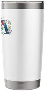 Disney Princess Alphabet Monogram Mermaid Letter A for Ariel Stainless Steel Insulated Tumbler - Image 4