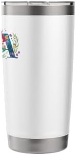 Disney Princess Alphabet Monogram Mermaid Letter A for Ariel Stainless Steel Insulated Tumbler - Image 4