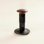 Coffee Tamper Tamper Calibrated Espresso Tool Walnut Wooden Handle Pressure Scale Flat Base Suitable for Home Use Café Bar, 58mm - Image 5