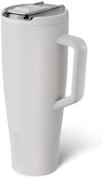 BrüMate Era Flip 40oz Tumbler with 100% Leakproof Covered Straw Lid | Hygienic Covered Straw | Insulated Stainless Steel Water Bottle with Handle | Cup Holder Friendly | BPA-Free (Dune) - Image 2