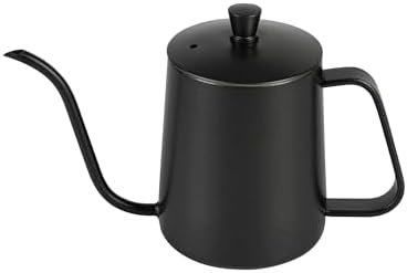 Restaurantware Pour Over Kettle Pack of 1 Stainless Steel 20 oz Precision Spout Gooseneck Coffee Kettle With Ergonomic Handle, Corrosion-Resistant for Artisan Brewing, Black by Restaurantware