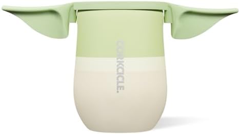 Corkcicle Stemless Wine Tumbler with Lid, 12oz, Star Wars Grogu by Corkcicle