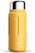 BOBBER 34 oz Vacuum Insulated Stainless Steel Water Bottle with Removable Tea Infuser – Dishwasher Safe – Keeps Drinks Hot for 40 Hours – Double Walled Coffee Thermo for Hot Drinks (Orange) by Bobber