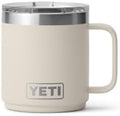 YETI Rambler 10 oz Ceramic Lined Stackable Mug, Vacuum Insulated, Stainless Steel with MagSlider Lid, Cape Taupe by YETI