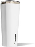 Corkcicle Insulated Tumbler with Sliding Lid, 16 oz, Gloss White by Corkcicle